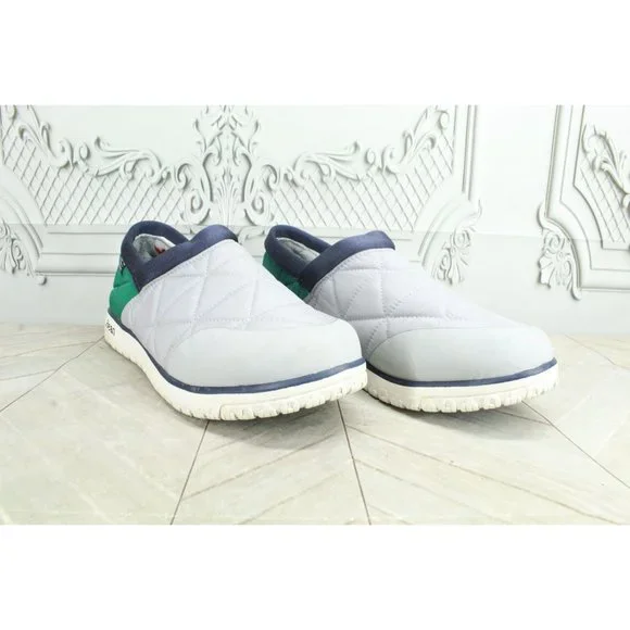 LL Bean Gray Nylon Mesh Cozy Fleece Ultralight PrimaLoft Slippers 10 M - Picture 3 of 9